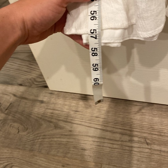 Boho White Sleeveless Maxi Dress w/Adjustable Straps and Crochet details size S - Picture 7 of 8